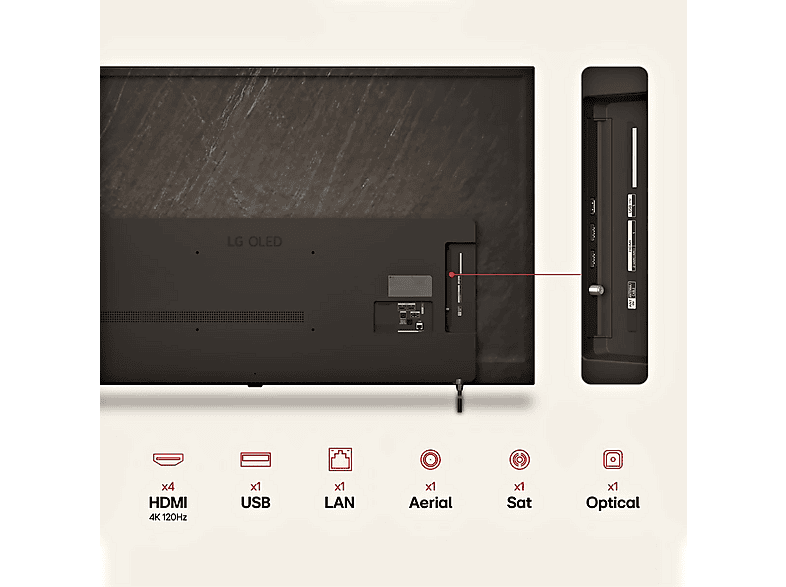 LG B6 — TV LED 65", Marrón, HDR 4K, Α8 AI Processor 4K Gen3, Smart TV, vista 6
