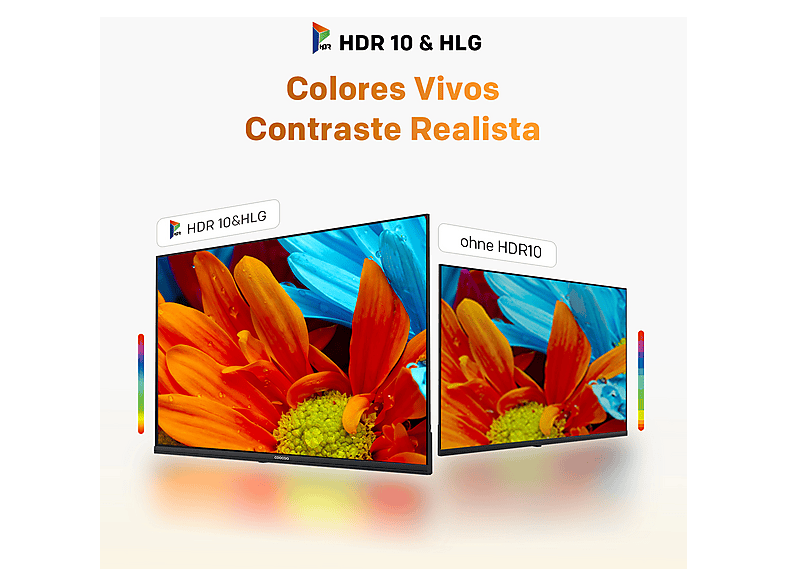 COOCAA CG40 — TV QLED 40", Negro, Full-HD, Smart TV, DVB-T2 (H.265), vista 6