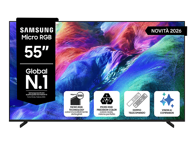 SAMSUNG MRE55R85HAUXZT — TV Micro RGB 55", Negro, UHD 4K, Smart TV