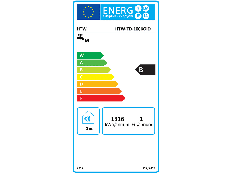 HTW — Termo eléctrico, Blanco, Termo Doble Tanque HTW 100 Litros Wifi HTW-TD-100KOID HTW, 100 l, vista 4