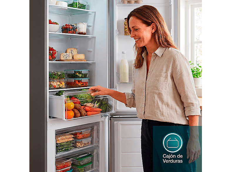 SVAN OC18050EI00 — Frigorífico combi, Altura 180 cm, Inox, Capacidad 262 l, vista 3