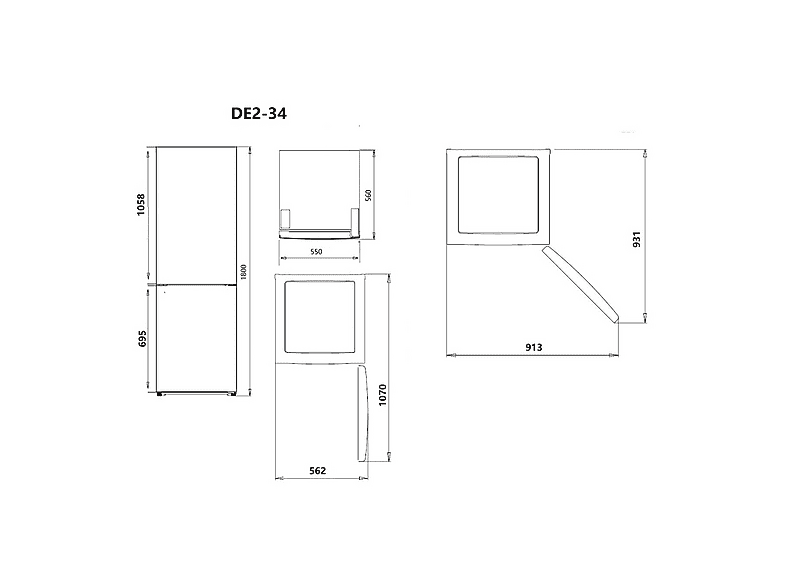 SVAN OC18050EI00 — Frigorífico combi, Altura 180 cm, Inox, Capacidad 262 l, vista 7