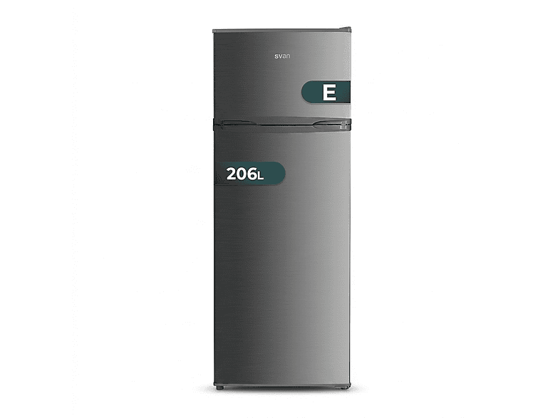 SVAN OF1455EI00 — Frigorífico dos puertas, Altura 143 cm, Inox, Capacidad 206 l