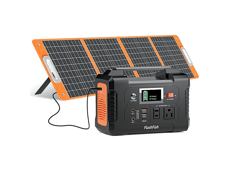 FLASHFISH E200 + TSP18V100W — Estación de energía portátil