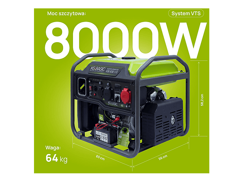 KÖNNER & SÖHNEN KSB 80iE-1/3 — Generador de energía, 2026, vista 2