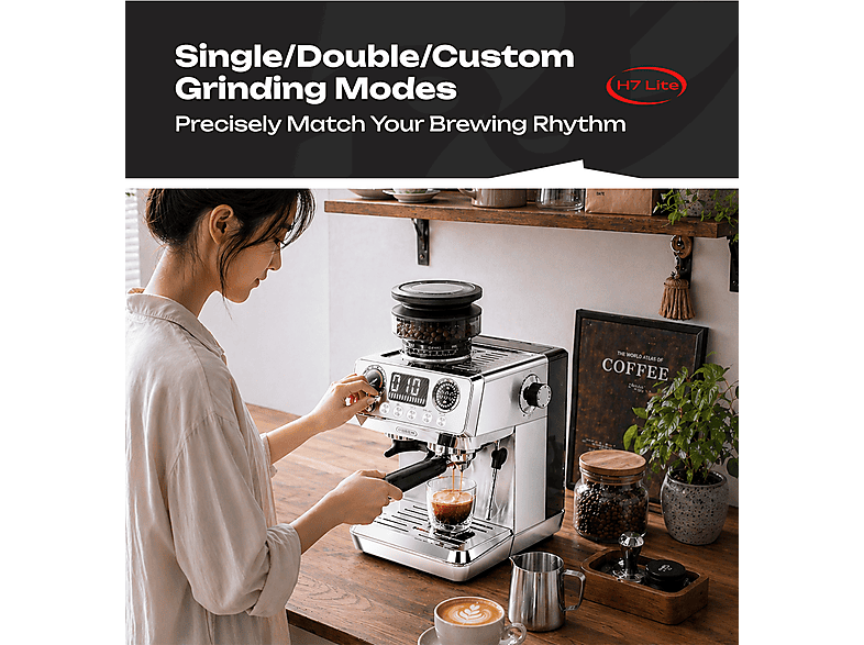 HIBREW H7 Lite — Cafetera express, Blanco, vista 11
