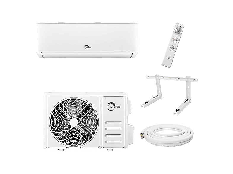 SANNOVER Osmozra 9000 Pack 5m — Aire acondicionado Split 1x1, Blanco
