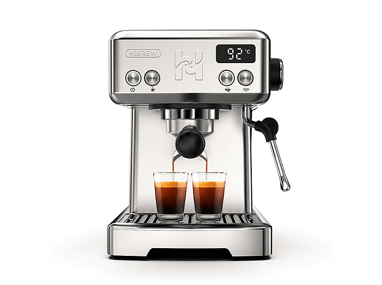 HIBREW H10 — Cafetera express, 1350 W, plata