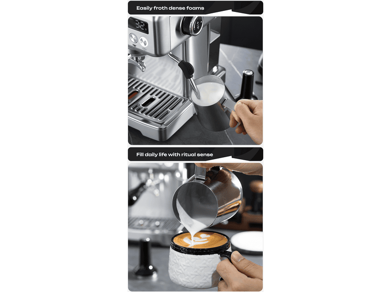 HIBREW H10 — Cafetera express, 1350 W, plata, vista 11