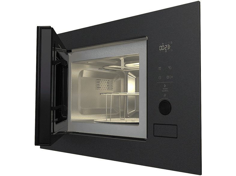 HISENSE BIM320G52MG — Microondas con grill integrable, 800 W, 5 potencia, 20 l, Negro Mate, vista 4