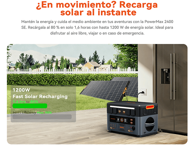OSCAL PowerMax 2400 SE — Estación de energía, vista 7