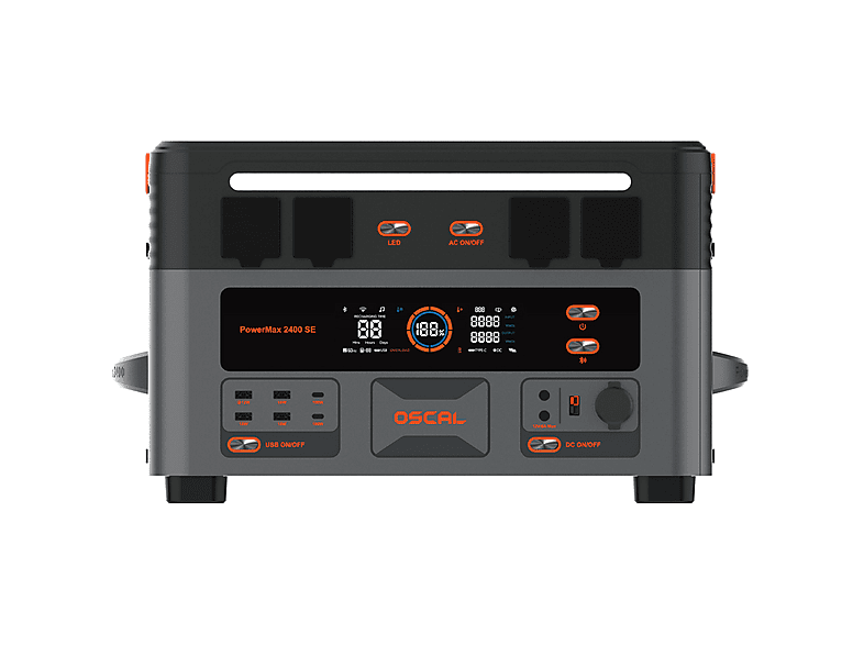 OSCAL PowerMax 2400 SE Con 1 panel solar de 400W — Estación de energía, vista 2
