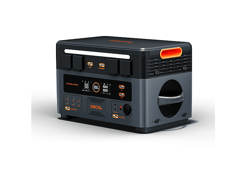 OSCAL PowerMax 2400 SE Con 1 panel solar de 400W — Estación de energía, vista 3