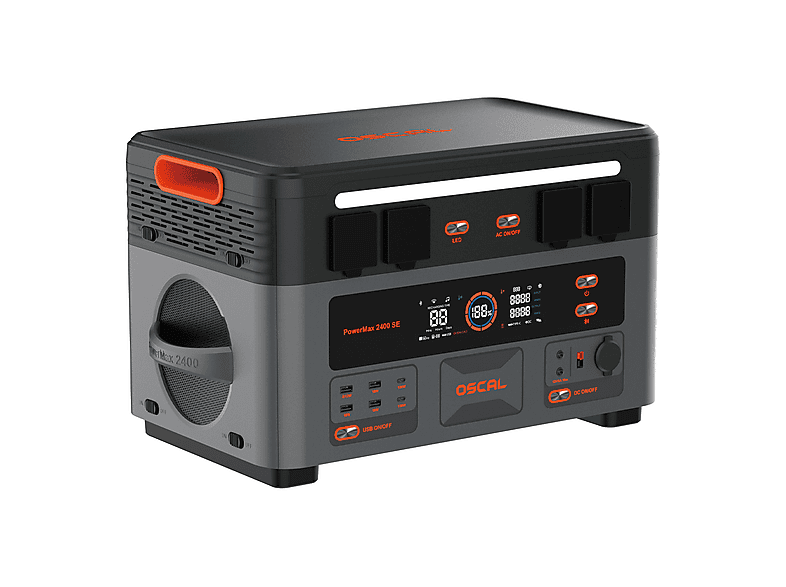 OSCAL PowerMax 2400 SE Con 1 panel solar de 400W — Estación de energía, vista 4