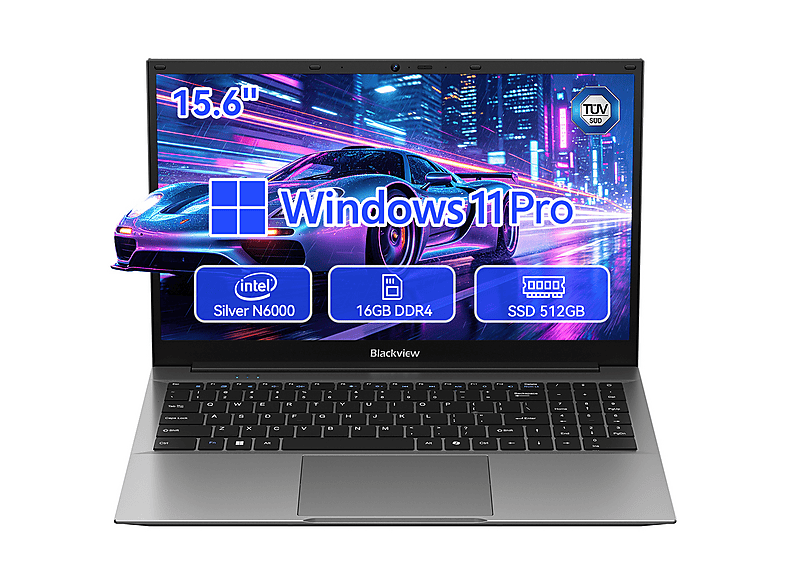 BLACKVIEW ACEBOOK 5 — Portátil, 16 GB RAM, 512 GB SSD, Grey, 15,6"