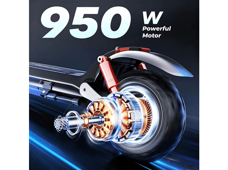 ISINWHEEL GT2 DGT-Negro — Patinete eléctrico, Pot. máx. 950 W, Carga máx. 150 kg, 720 Wh, vista 2