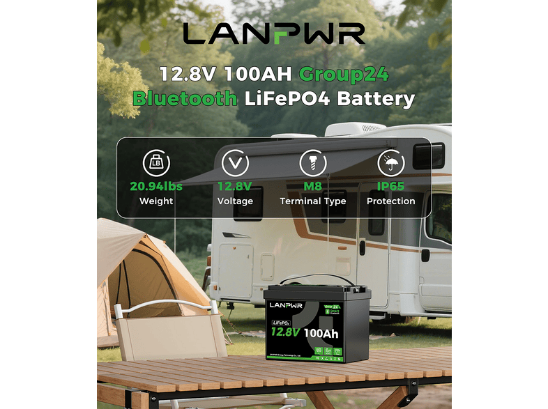 LANPWR G24 12V 100AH — Estación de energía, vista 10