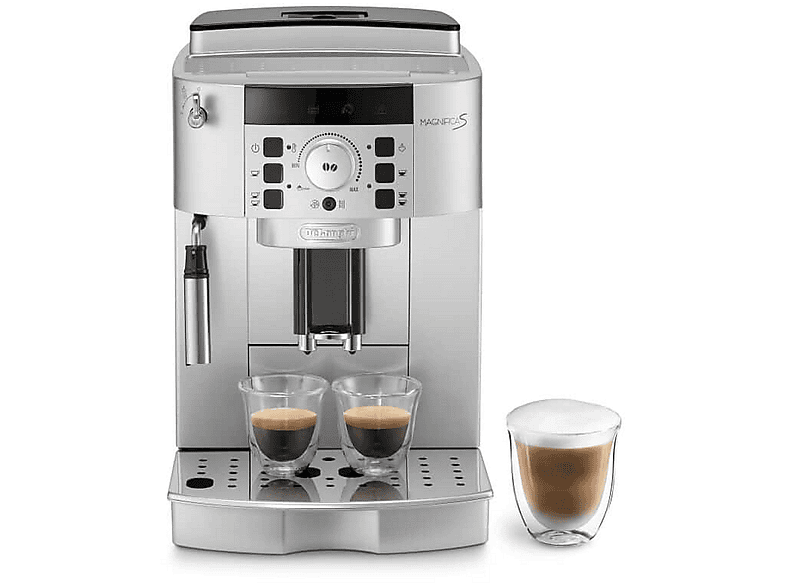 DELONGHI ECAM22.110.SB — Cafetera superautomática, 1,450 W, Plateado, 15 bar, 14 tazas