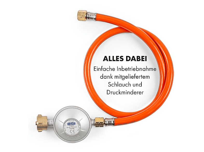 KLARSTEIN Goldflame 4 — Placa de gas, 60 cm, Blanco, 4 zonas, vista 9