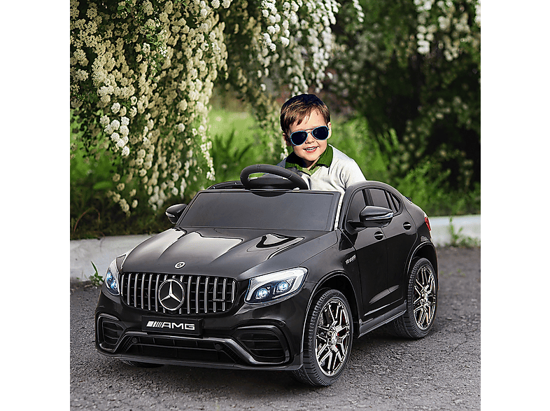 HOMCOM batería — Coche Eléctrico Infantil, luces, +3 años, 12V, mando a distancia, vista 2
