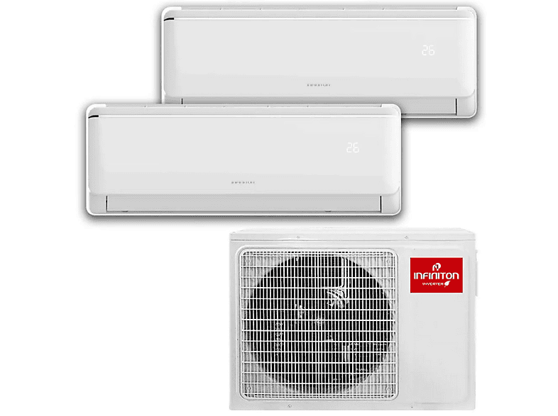 INFINITON MULTI-A323B — Split 2x1, Blanco, 12285 fg/h, Función Inverter