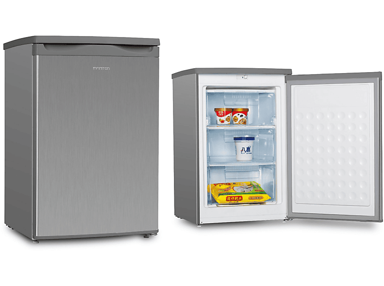 INFINITON CV-A82I — Congelador vertical, 85 cm, Inox