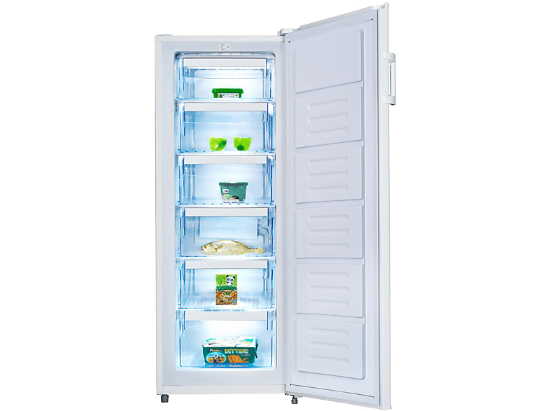 INFINITON CV-A142B — Congelador vertical, 1435 mm, Blanco