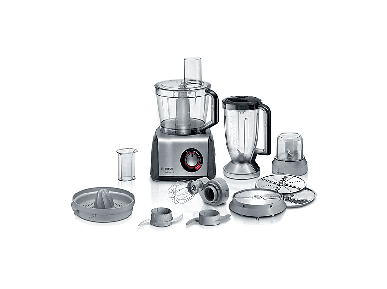 BOSCH MC812M844 — Procesador de alimentos, 1250 W, Inox, 3,9 l