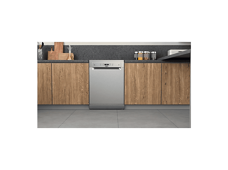 HOTPOINT HFC 3C32 W X — Lavavajillas libre instalación 60 cm, 14 servicios, 9 programas, 600 mm, Grey, vista 5
