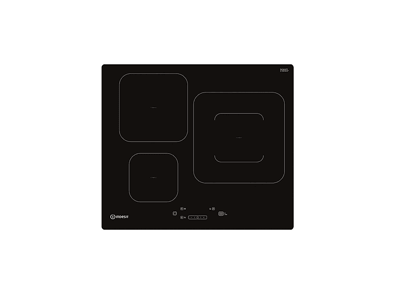 INDESIT IS 55Q60 NE — Placa inducción, 590 mm, Negro, 3 zonas, vista 3