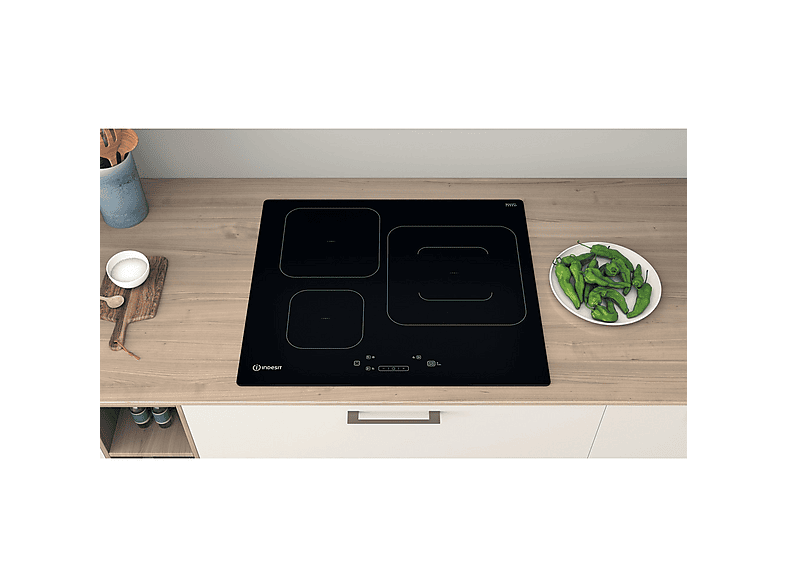 INDESIT IS 55Q60 NE — Placa inducción, 590 mm, Negro, 3 zonas, vista 5