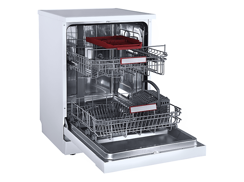 INFINITON DIW-6115B3 — Lavavajillas libre instalación 60 cm, 14 servicios, 6 programas, 598 mm, Blanco, vista 3