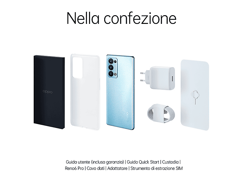 OPPO RENO 6 PRO 6.55P/DS/5G/8N/12+256GB/BL — Smartphone, Azul, 12 GB RAM, 90 Hz, 4500 mAh, vista 8