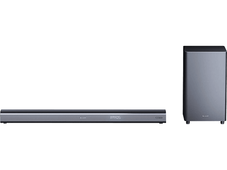 SHARP HT-SBW460 — Barra de sonido, Bluetooth, 440 W, Metálico, Subwoofer Inalámbrico