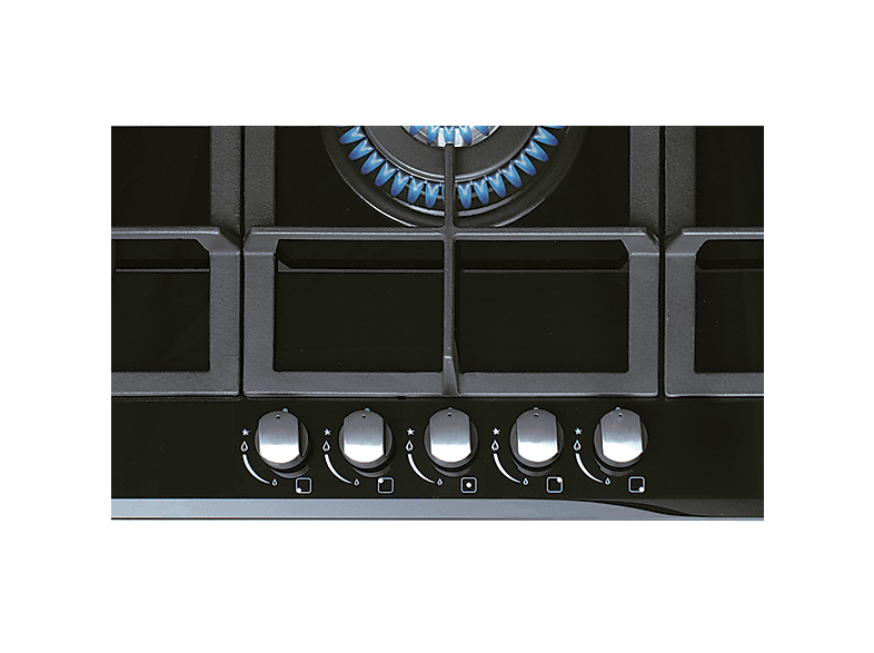 CATA LCI 9041 BK 8005404 — Placa de gas, 87,4 cm, Negro, 5 zonas, Butano o Natural, vista 4
