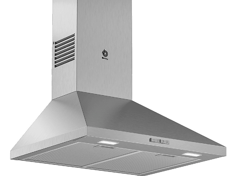 BALAY 3BC666MX — Campana decorativa, 3 velocidades, 570 m³/h, 600 mm, Inox, vista 2