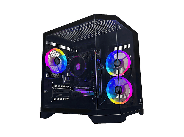 NITROPC Avanzado — PC Gaming, 16 GB RAM, 1 TB SSD, Negro, AMD Ryzen 5 5500 (6 núcleos