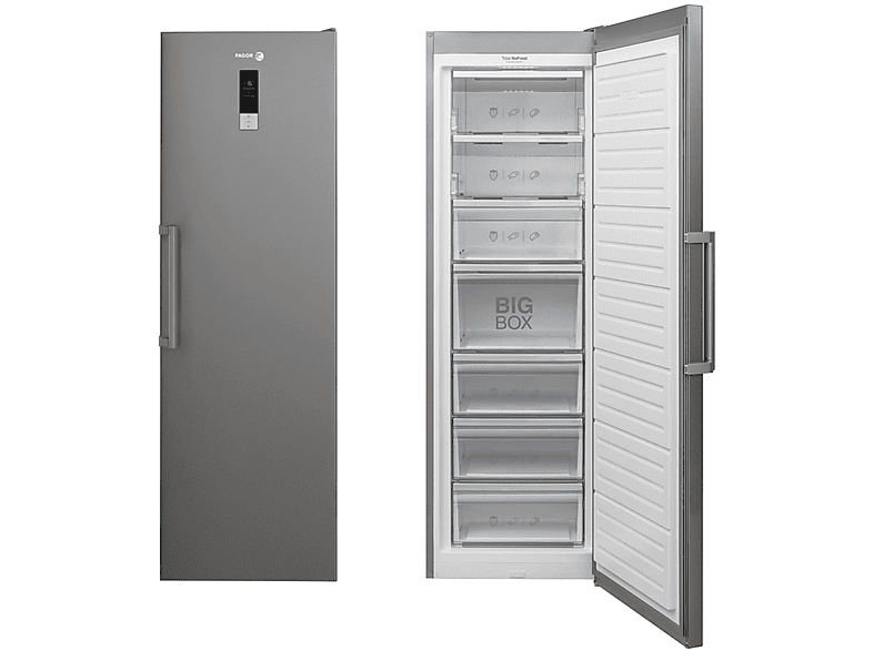 FAGOR 3ZFK-1875X — Frigorífico una puerta, Altura 186 cm, Inox, No Frost