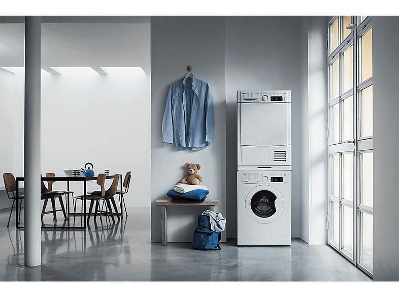 INDESIT EWDE 751251 W SPT N — Lavadora secadora, 7 kg + 5 kg, Blanco, vista 2