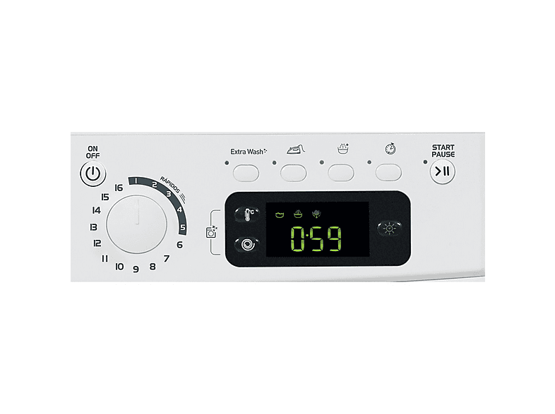 INDESIT EWDE 751251 W SPT N — Lavadora secadora, 7 kg + 5 kg, Blanco, vista 3