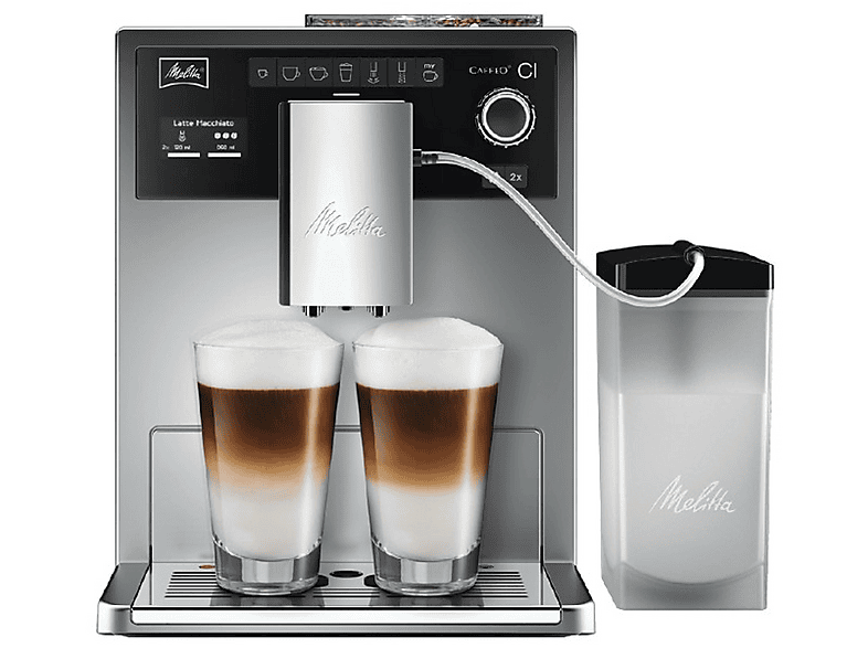 MELITTA E 970-101 CAFFEO CI SILVER — Cafetera superautomática, 1400 W, Plata, 15 bar, 1 l, vista 3