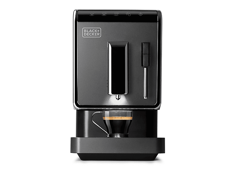BLACK & DECKER BXCO1470E — Cafetera superautomática, 1470 W, Negro, 19 bar, 1 tazas, vista 6
