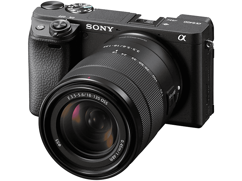 SONY A6400 + 18-135 mm — Cámara EVIL, Negro, 25 megapixel, Exmor CMOS