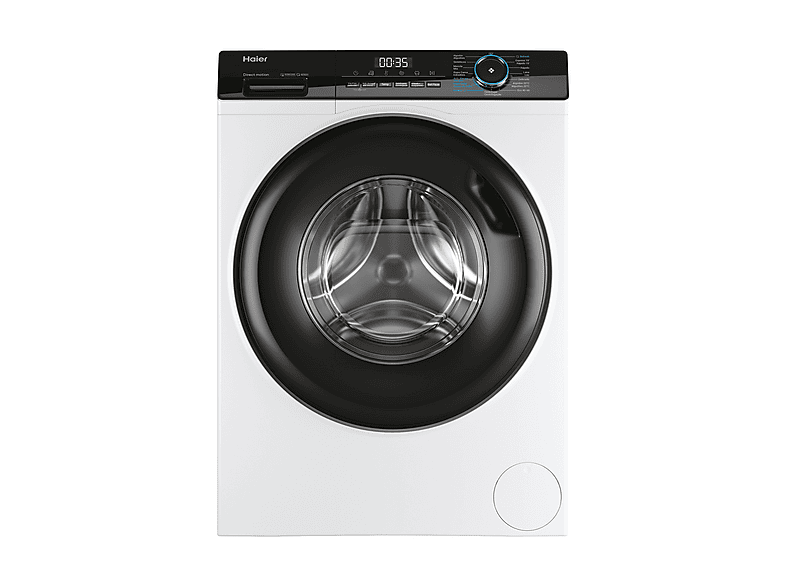 HAIER HW80-B14939 — Lavadora carga frontal, 8 kg, 15 programas, Blanco