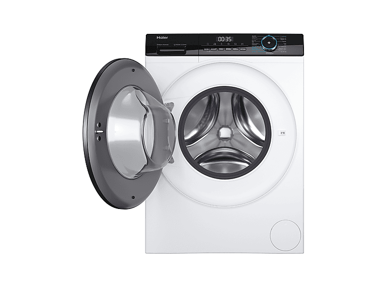 HAIER HW80-B14939 — Lavadora carga frontal, 8 kg, 15 programas, Blanco, vista 2