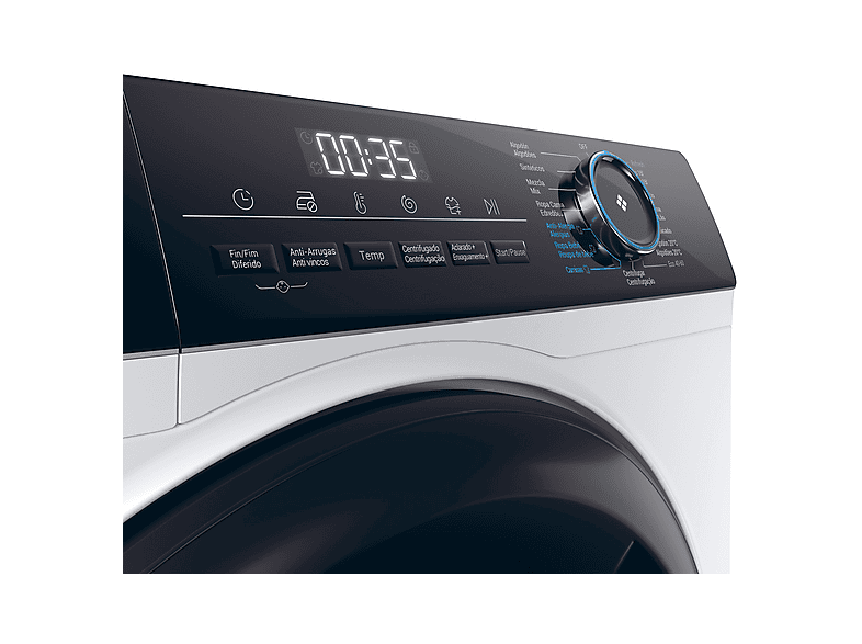 HAIER HW80-B14939 — Lavadora carga frontal, 8 kg, 15 programas, Blanco, vista 6