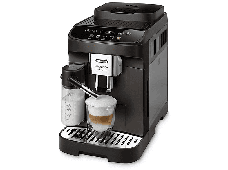 DELONGHI ECAM 293.61.BW Magnifica — Cafetera express, 1450 W, Negro, 15 bar, 2 tazas