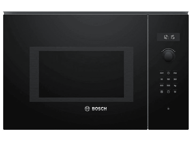 BOSCH BEL554MB0 — Microondas integrable, 900 W, Negro, 5 potencia, 25 l