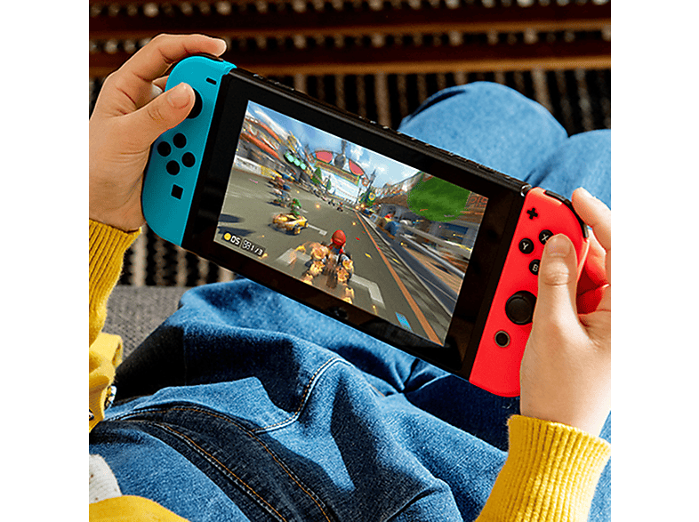 NINTENDO CONSOLA SWITCH AZUL/ROJO NEON — Consola Nintendo Switch, 32 GB, vista 6