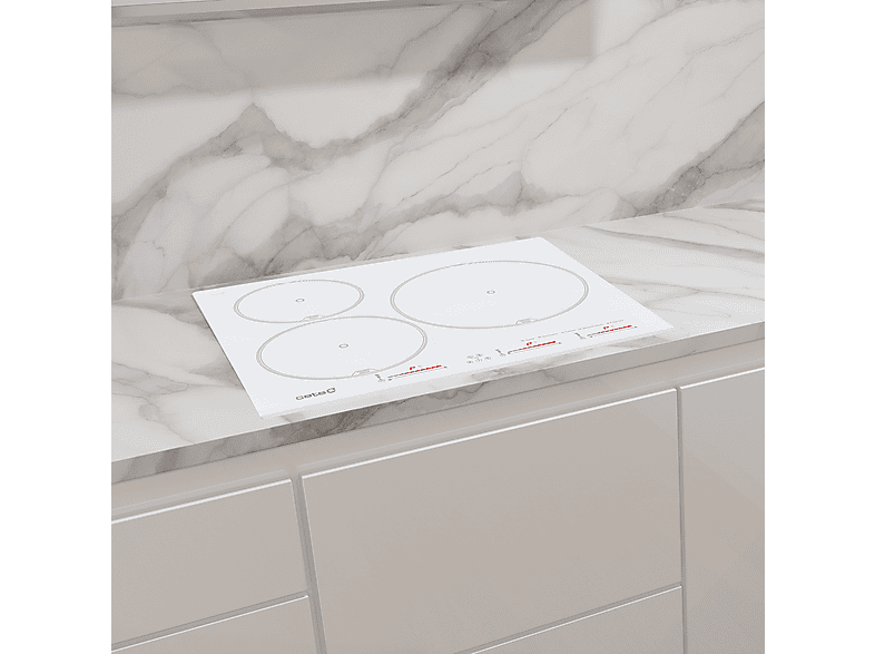 CATA 8053001 INSB 6003 WH — Placa de inducción, 59 cm, Blanco, 3 zonas, vista 6